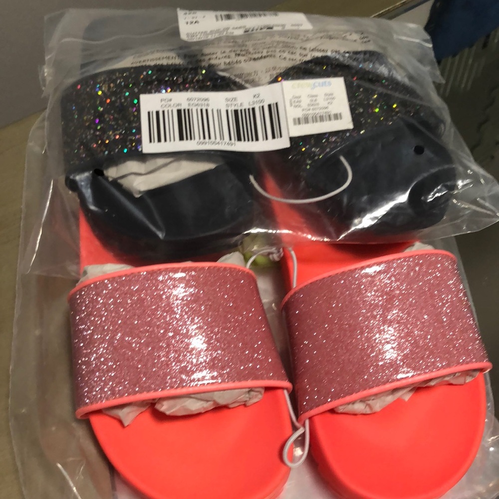 Girls Glitter Slides